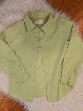 Gander Mountain Light Lime Green Button-Down Shirt